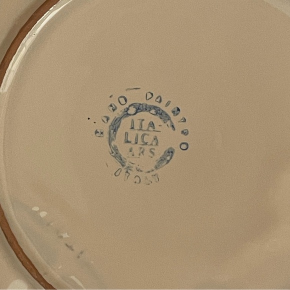 Set of 4 Italian OOAK Hand Painted Dinnerware 8.75” Clay Plates - Picture 9 of 12